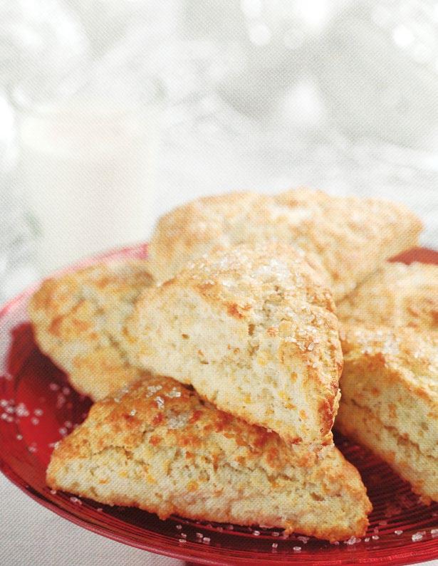 Eggnog Scones Dessert SERVINGS 6-8 PREP TIME 15 minutes TOTAL TIME 35 minutes ¼ cup (60 ml) split red lentils 2 cups (500 ml) all-purpose flour ½ cup (125 ml) old-fashioned oats 1 Tbsp (30 ml) baking