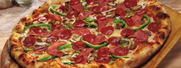 SPECIALTY PIZZAS SLICE MED 12 LG 16 Johnny s Deluxe Loaded to the Max! 4.59 16.99 21.