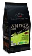 Also available: 106-3x1kg blocks ANOA ARK 70% 7025 Citrus fruit & intense bitterness Andoa ark 70% is an organic dark chocolate made from the finest organic cocoa beans (Fair Trade certified).