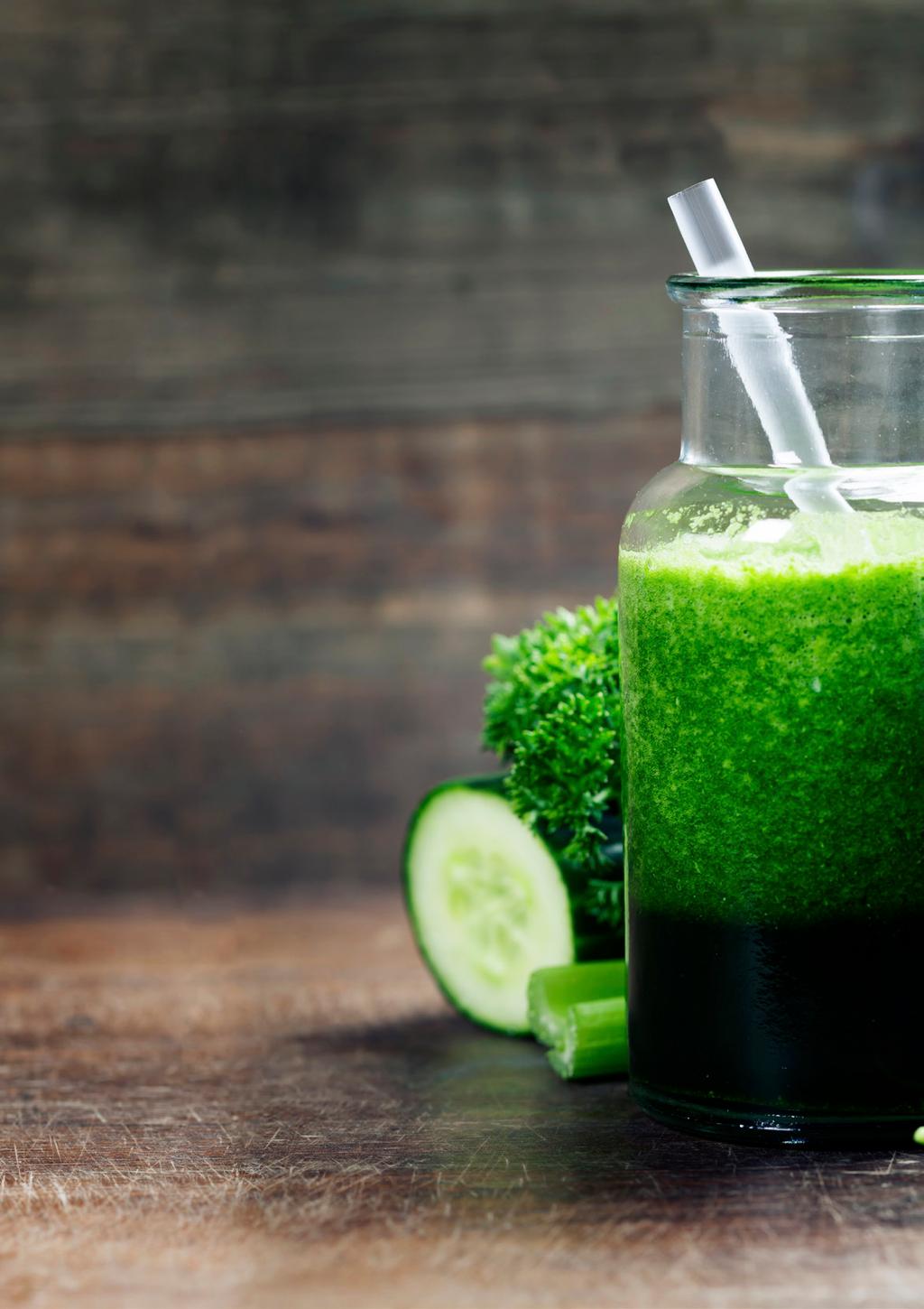 Radiant Skin Smoothie Wheatgrass and Spirulina are rich in many vitamins and minerals that contribute to the maintenance of normal skin, hair and nails.