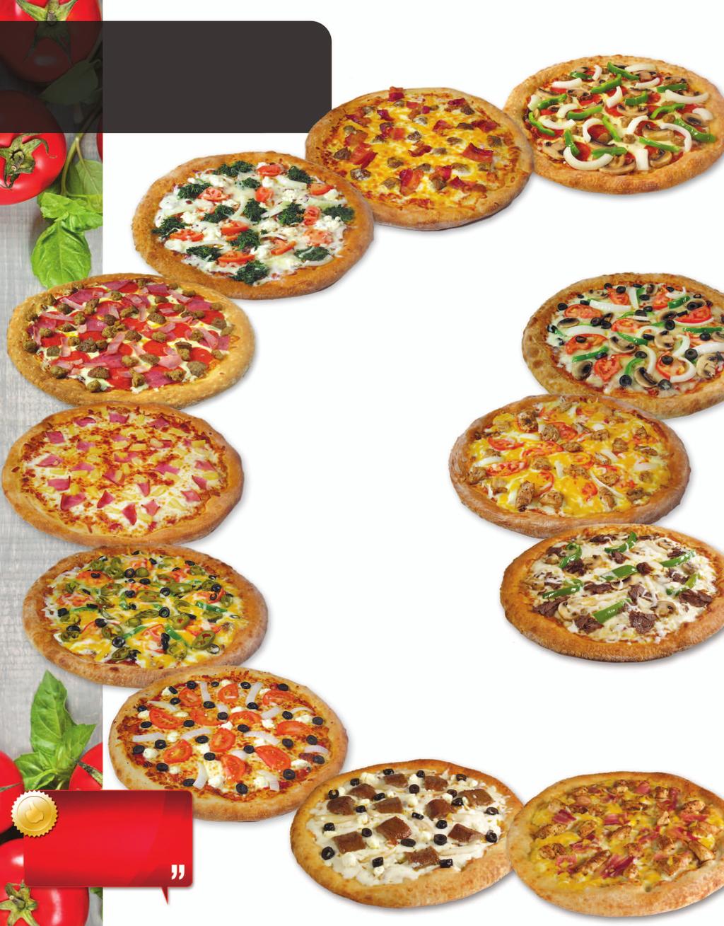 Gourmet Pizza Our Pizzas are prepared with the highest quality ingredients. We use 100% real Mozzarella Cheese, Fresh Basil, Imported Olive Oil and Our Original Pizza Sauce.