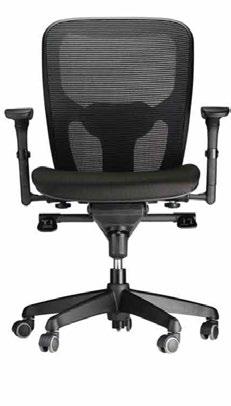 MESH MANAGER S CHAIR WITH HEADREST A rotating mesh chair.