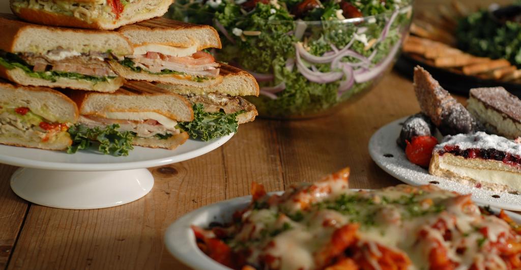 Meal Plan # 3 Sandwiches & Pastas Paninis Our Famous Chicken Special Turkey Special Tuna Special VQ Special Firenze Prosciutto Classico 10 PERSON MINIMUM 1. Choose up to 3 different sandwiches (pg.