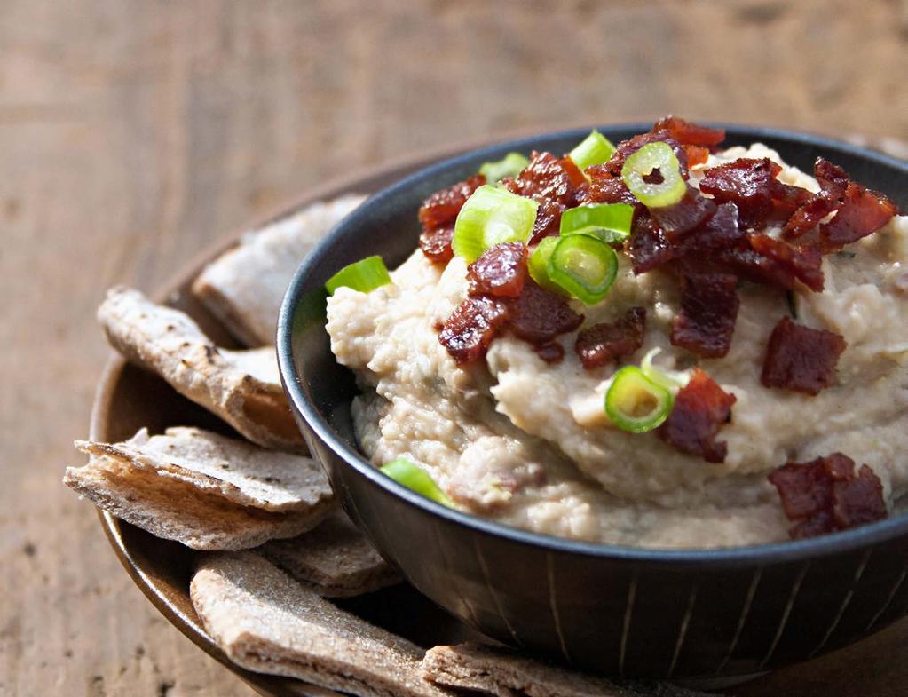phase 1 dips White Bean Dip with Bacon Makes about 1½ cups You ll never believe this rich dip is low in fat and dairy-free.