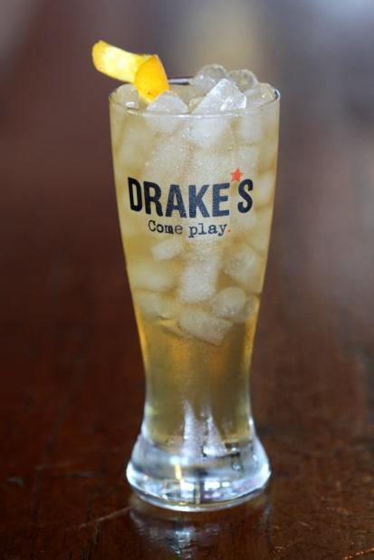 BHG Hurricane VESSEL: 16 oz Drake s pilsner.75 oz Malibu Coconut Rum.75 oz Absolut Apeach Vodka.