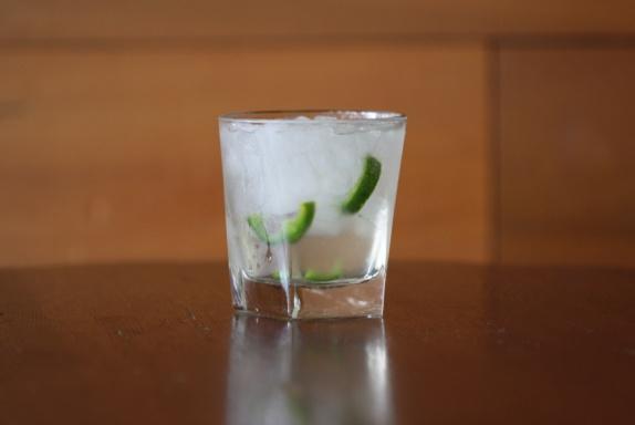 Ginger and Spice VESSEL: 12 oz lowball 1.5 oz Avion 1 lime wedge squeeze.
