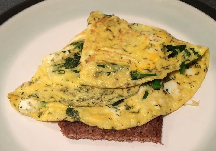 #CROCKFIT LUNCH RECIPES Broccoli & feta omelet on rye Great Vegetarian option!