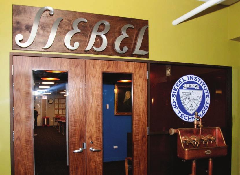 SIEBEL INSTITUTE THE SIEBEL INSTITUTE OF TECHNOLOGY IS AN INTERNATIONALLY RECOGNIZED BREWING INDUSTRY EDUCATION AND SERVICE PROVIDER.
