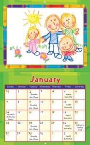 50 41 MY KIDS MASTERPIECE CALENDAR Make your child happy and proud when they see their artwork framed