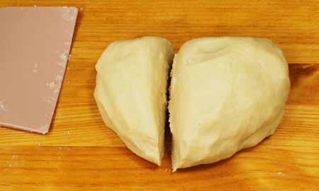To prevent this, wrap the dough and place in the refrigerator for 10 to 20 minutes before working with it.