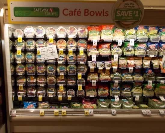 Shelf Runs When reporting shelf runs use the predominate item for your count. Example Small salad bowls have 6 rows and large have 4.