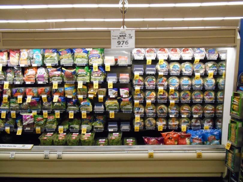 Reporting Shelf Runs/Shelf Counts Shelf Counts To report individual shelf counts for Salad without hard shelvingcount the number of tray runs that are