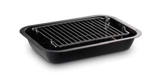 Equipment supplied with your AGA City24 Large Size Roasting Pan with Broiling Rack This is designed to slide onto the oven runners without the need for it to sit on an oven grid shelf.