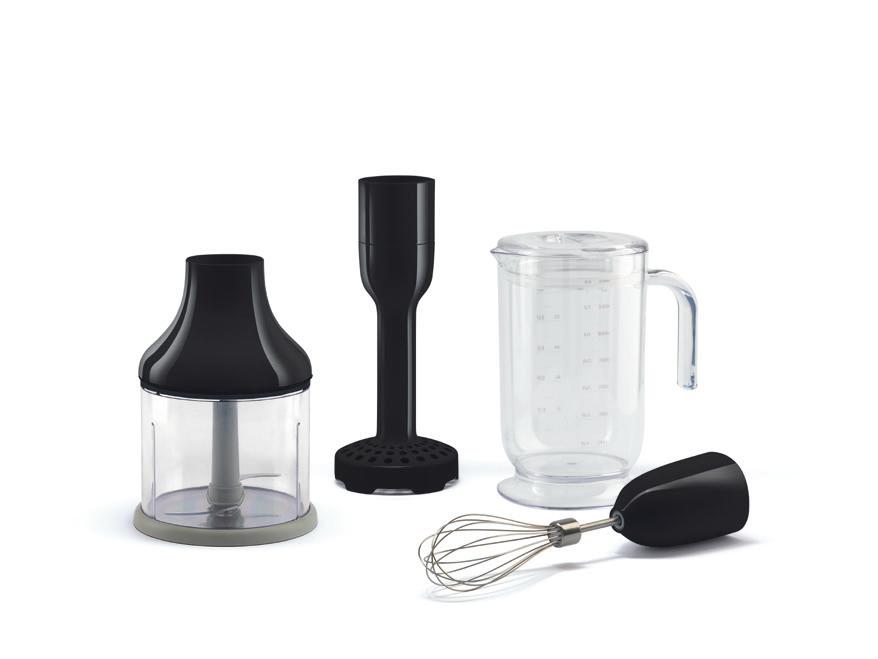 Accessories INCLUDED The hand blender is a versatile tool thanks to the many accessories included in the package.