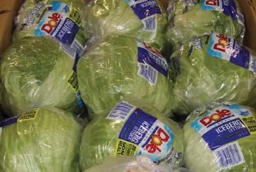 California Iceberg Lettuce is transitioning from Salinas, CA to Huron, CA, where it will be for about two to three weeks until Yuma, AZ starts.