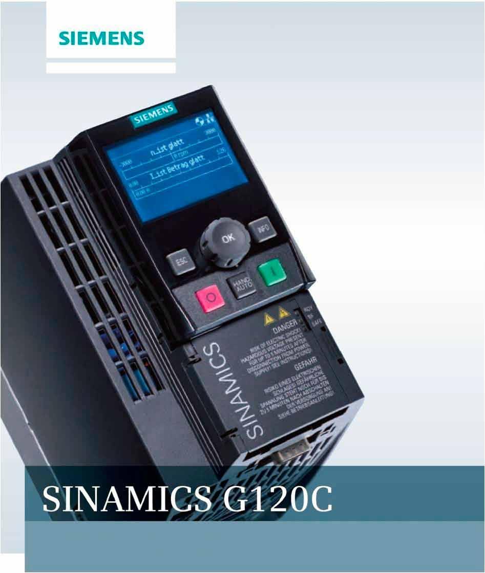 SINAMICS G120C Odločilne prednosti za strojegradnjo SINAMICS G120C je zasnovan posebej za proizvajalce originlane opreme (OEM), ki želijo stroškovno sorazmerno poceni frekvenčne pretvornike manjših