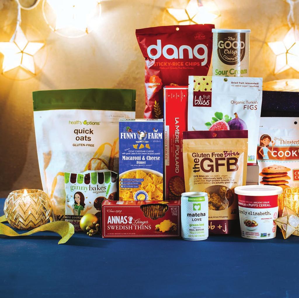 7 Healthy Options Christmas Catalogue 2017 THIS QUICK & EASY GIFT BOX INCLUDES: The Good Crisp Company Sour Cream & Onion Potato Chips, Annas Ginger Cookie Thins, Dang Sriracha Sticky-Rice Chips,