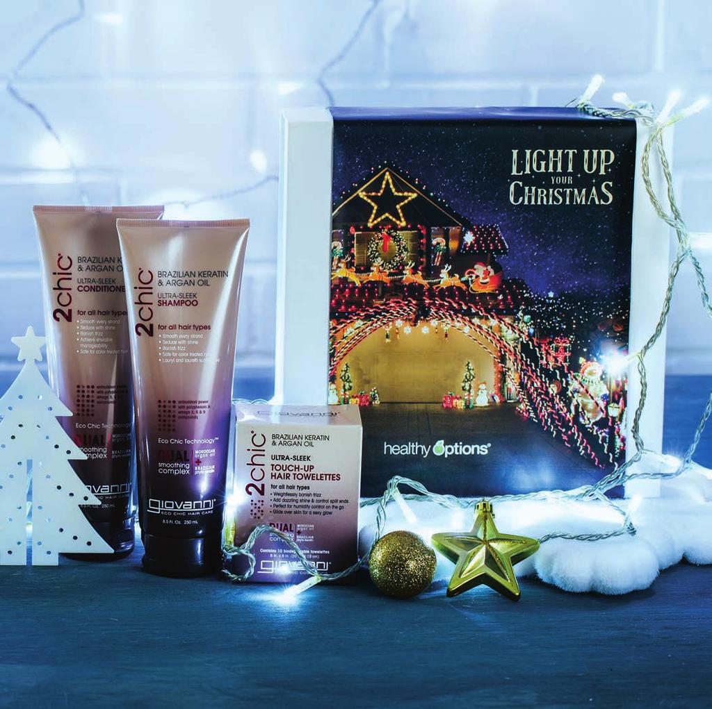 Light Up Your Christmas 22 THIS GIOVANNI ULTRA-SLEEK HAIR CARE SET INCLUDES: