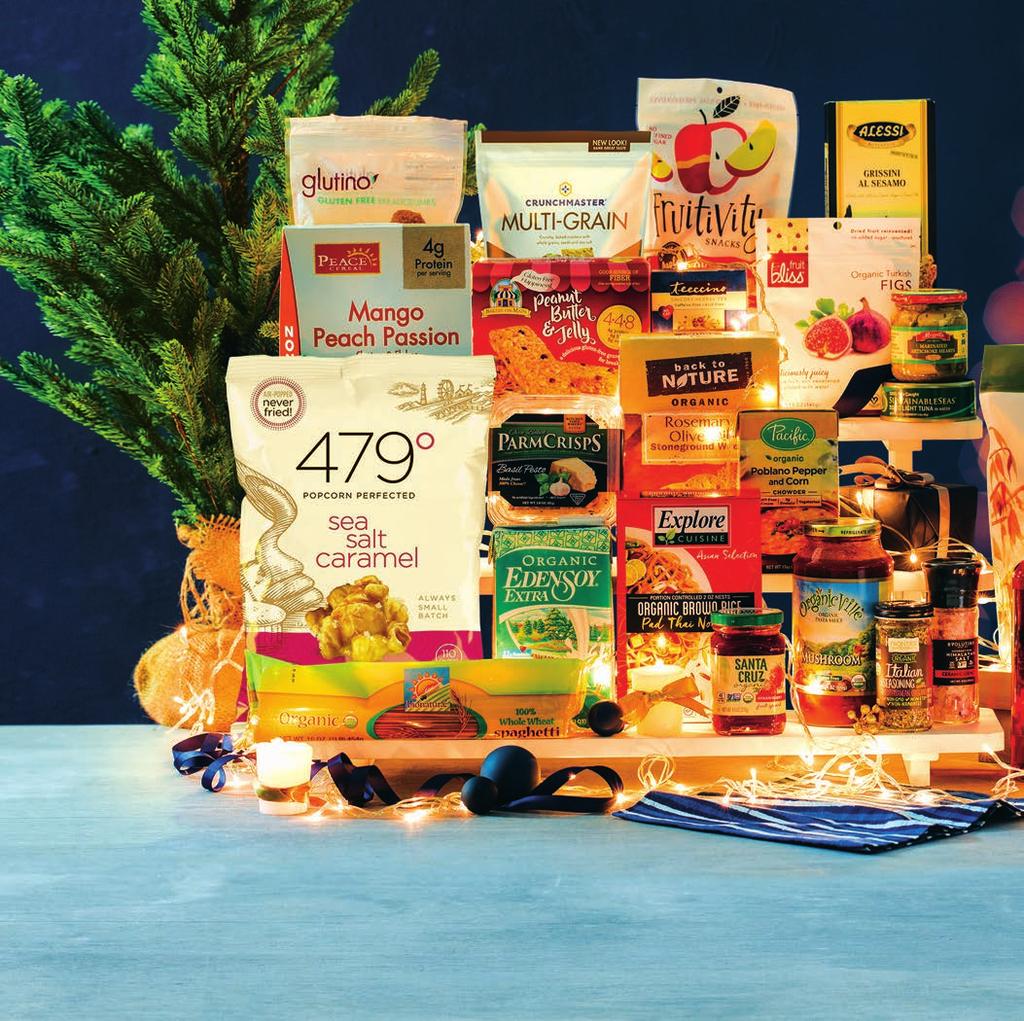 3 Healthy Options Christmas Catalogue 2017 THIS GOURMET GIFT BOX INCLUDES: Alessi Sesame Breadsticks, 479 Sea Salt Caramel Popcorn, Bakery On Main Peanut Butter & Jelly Granola Bar, Bionaturae