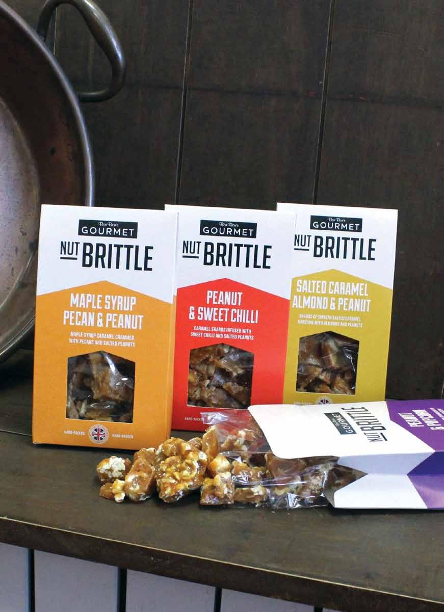 gourmet nut brittle BOn BON s GOURMET collection gourmet nut brittle Our range of nut brittles are made by hand in small batches, by one of the South West s leading artisan