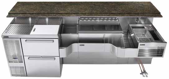 insert. Dual Refrigerated Drawers NSF-rating for open food storage.