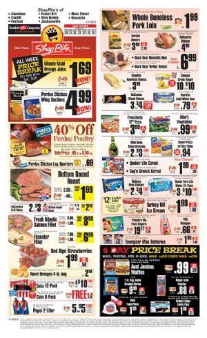 Look at your grocery store s weekly circular. Plan your menus around what s on sale.