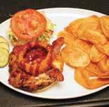 CHAR-GRILLED Fresh burgers and house-marinated chicken are cooked to order & served on your choice of Gourmet Bun, Pretzel Bun or Garlic Panini Bread.