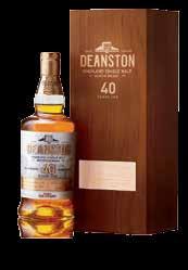 20. DEANSTON 40 YEAR OLD...matured in refill bourbon casks before spending no fewer than 10 years in oloroso sherry butts.