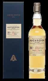 AUCHROISK 25 YEAR OLD Distilled in 1990, this rare expression was matured in refill American oak hogsheads.