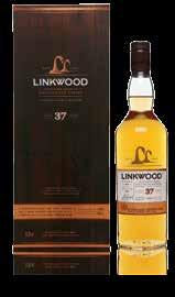 48. LINKWOOD 37 YEAR OLD Delightfully clean and light, Linkwood both elegant and stylish is the epitome of Speyside finesse.
