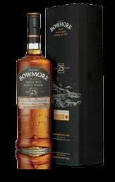 2. BOWMORE 25 YEAR OLD ISLAY Crème brûlée topping, with chopped basil, mint and honey on the nose.