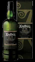 The whisky finishes with lighter peated malt, licorice and has a good