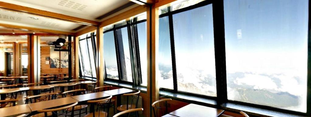 The group will be able to enjoy a panoramic view of the Mont Blanc on