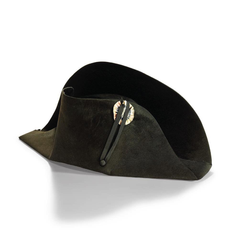 PERSONAL RELICS BELONGING TO THE EMPEROR NAPOLEAN TO BE OFFERED IN LONDON S 9 JULY EXCEPTIONAL SALE Napolean s bicorne hat worn at the battle of Friedland, 1807 H300,000