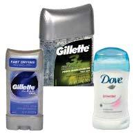 Degree Women Invisible Solid 12 2.6 oz 25.79 2.15 Shower Clean Dove Invisible Solid Ap Pwdr. 12 1.6 oz 15.99 1.33 Gillette Clear Gel Power Beads 12 3 oz 29.99 2.