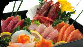 Sashimi Slices of premium quality raw fish.