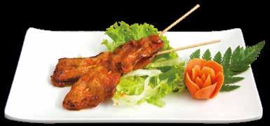 50 Pork marinated with Korean sauce, grilled & served