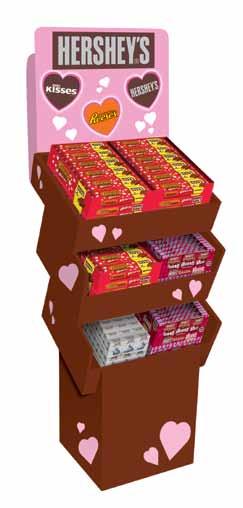 96 HERSHEY S Chocolate Covered Marshmallow King Size Hearts, 2.2 oz.