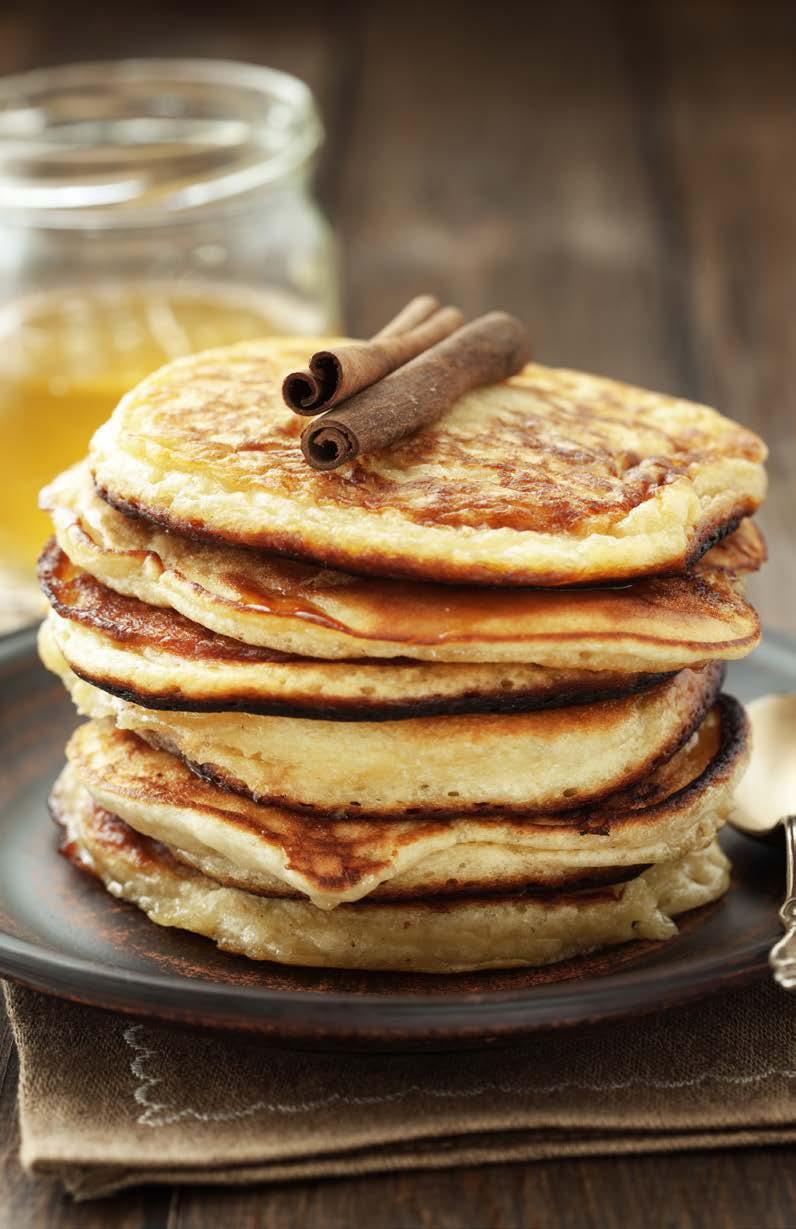 PROTEIN PANCAKES SERVES: 4 6 TIME: 20 MINUTES 1 cup applesauce 2 eggs ¼ cup melted coconut oil ⅓ cup coconut flour 4 scoops of pure bone broth protein ⅛ teaspoon sea salt In a medium bowl, whisk