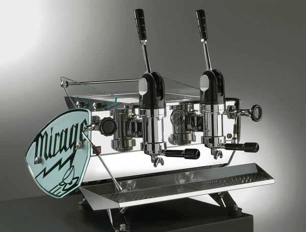 MIRAGE IDROCOMPRESSO Idrocompresso brings old school lever espresso appeal to the high tech of the Mirage.