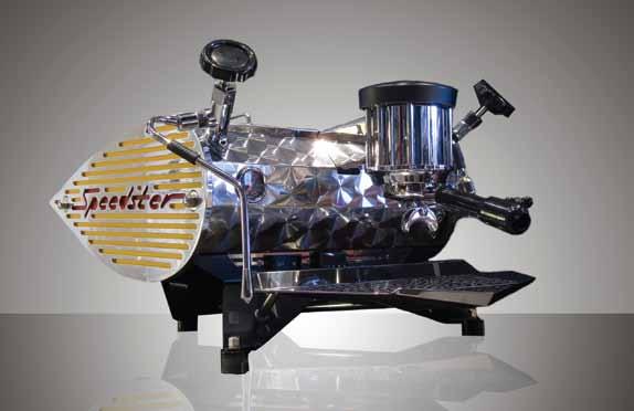 SPEEDSTER. It combines multi-boiler technology with user programmable PID control for the brewing water, low pressure variable pre-infusion and the most stunning styling of any machine on the market.