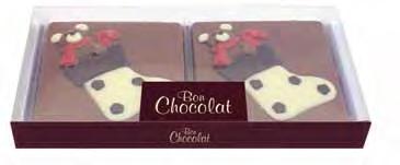 stocking chocolate squares Two chocolate Reindeer XM064 Barcode: 5060352651201 18 x
