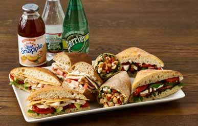99 per person SANDWICH TRAY minimum of 5 assorted signature sandwiches & wraps boxed lunches $10.