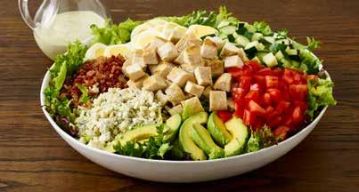 entree salads HARVEST TURKEY $44.99 serves 5-8 Roast turkey with romaine & spinach, cranberries, grapes, granny smith apples, walnuts & goat cheese CHEF S SALAD $43.