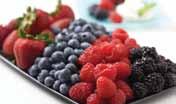fresh strawberries, raspberries, blueberries and