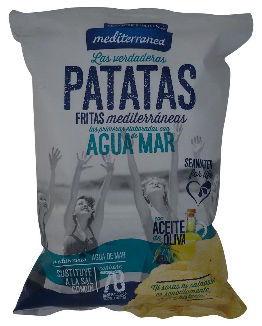 New Retail Products Mediterranea Patata Fritas Mediaterranes Con Ague de Mar: Potato Chips with Seawater Country of Origin: Spain Release: February 2017 The first real potato chips made with sea