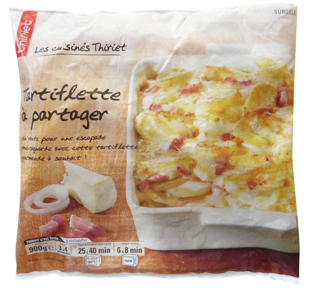 New Retail Products Thiriet Tartiflette A Partager: Tartiflette for Sharing Country of Origin: France Release: February 2017 Coated baked potatoes with
