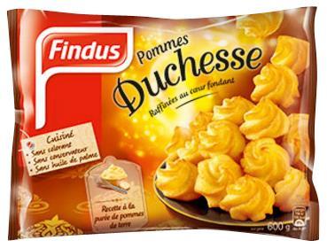 New Retail Products Findus Pommes Duchesse: Dutchess Potatoes Country of Origin: France Release: February 2017 Duchess potatoes in a 600g plastic