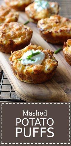 Cool Potato Recipes Mashed Potato Puffs/Cakes Source: Pinterest