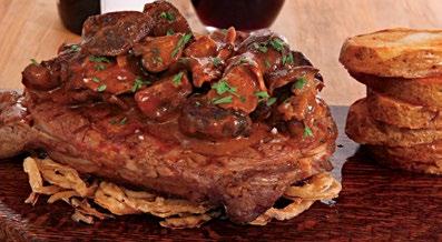 step2 Select signature recipes Creative Classics Grilled Ribeye with Glazed Mushrooms A juicy 14-oz. boneless ribeye topped with button mushrooms that have been glazed with A.1. Steak Sauce.